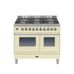 ILVE PDW1006E3 Roma Dual Fuel Freestanding Range Cooker Cream